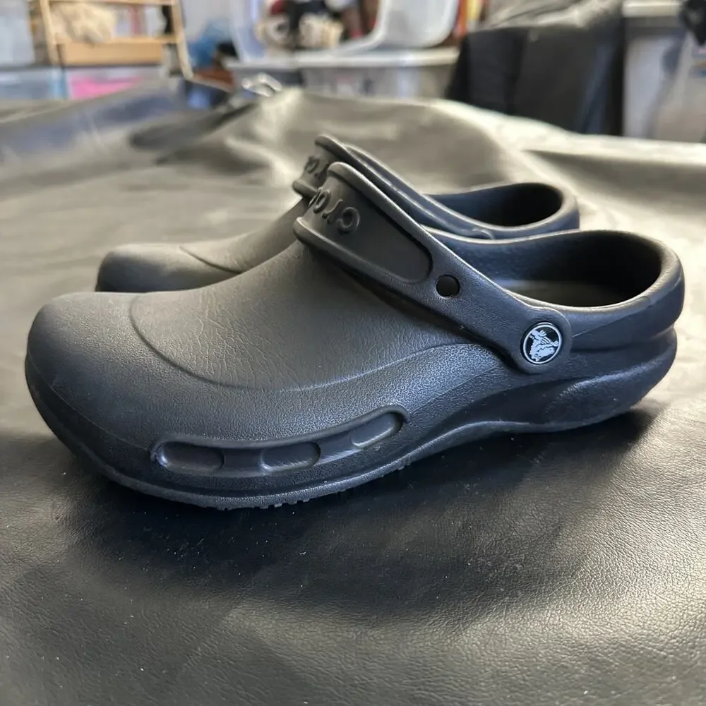 CROCS UNISEX ADULT M7 W9 Specialist II Bistro Clog Black Slip Resistant 935 - Picture 4 of 13